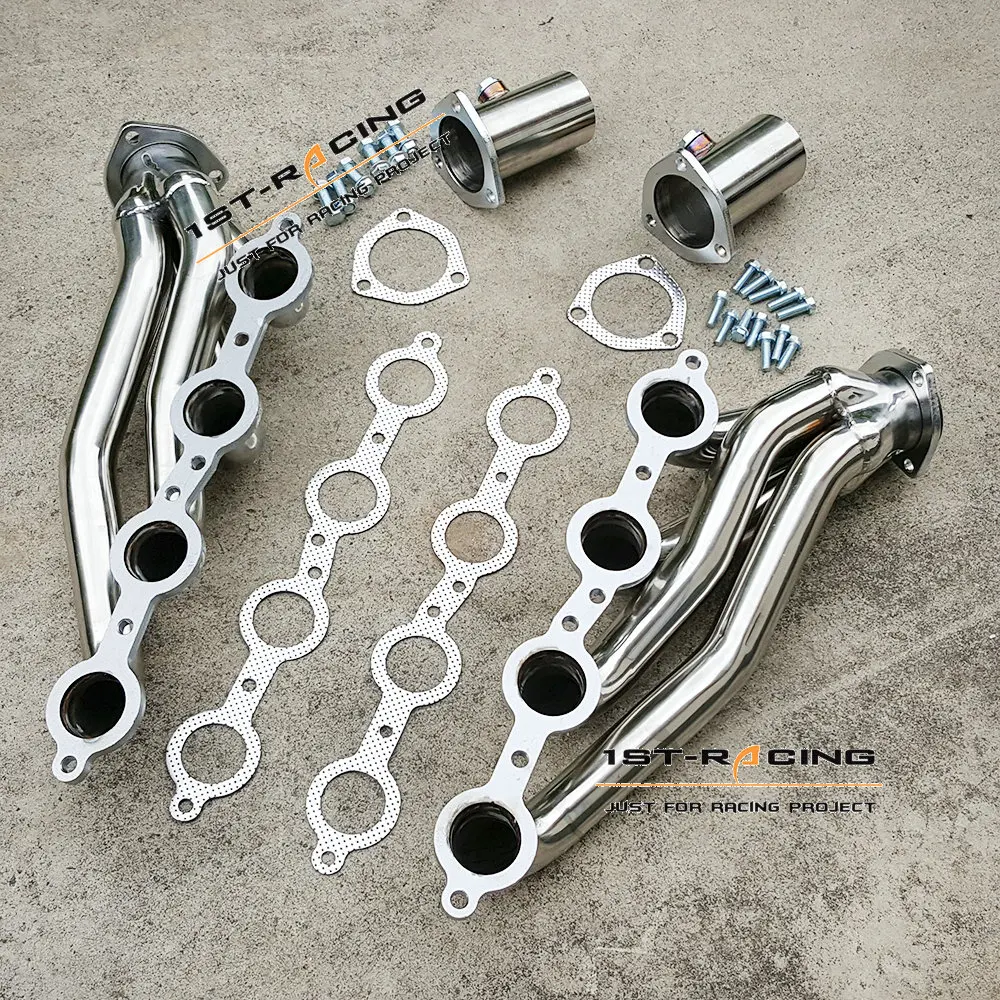 Нержавеющая коротышка коллектор выпускной коллектор для Chevrolet LS1 LS2 LS6 LSX V8 Enigne