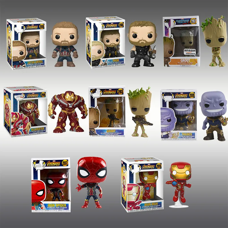 Мстители: Бесконечность войны фигурку Таноса Дэдпул Тор Железный человек паук