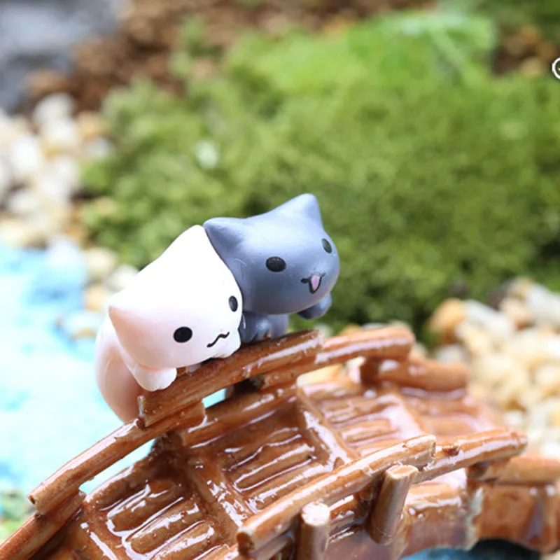 Флуоресцентный Кот на удачу DIY Миниатюрные фигурки для аквариума микро-ландшафт