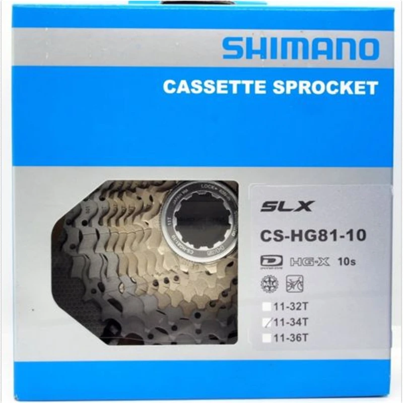 Оригинальная упакованная коробка Shimano SLX CS-HG81-10 10 скоростей 11-32 T/11-34 T/11-36 T MTB