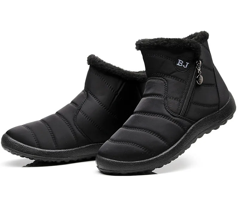 TIMETANG2018 Winter Shoes Woman Snow Boots With Plush Inside Botas Mujer Waterproof Plus Size 43 Winter Boots Female BootiesE229