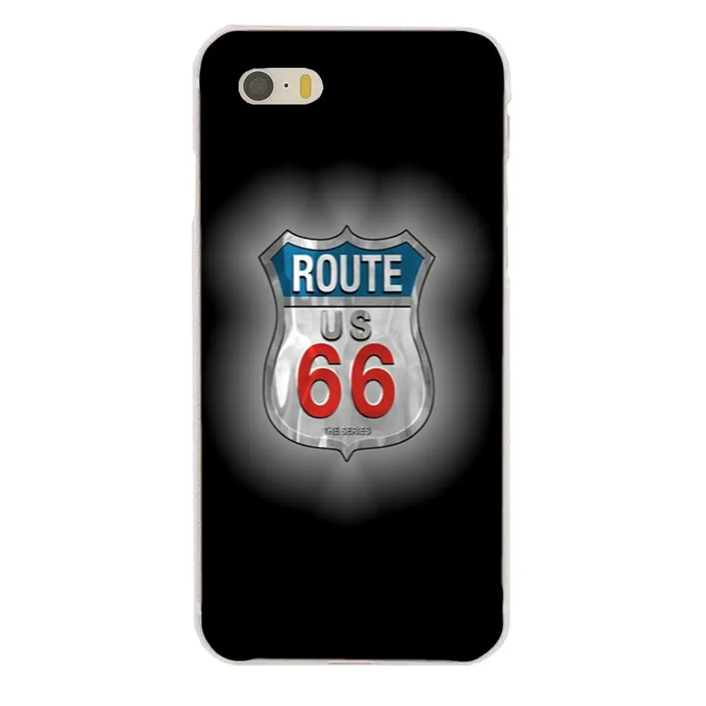 Винтажный Route 66 Мягкий ТПУ Модный Оригинальный для Apple iPhone 4 4S 5 5C 5S SE 6 S 7 8 Plus X XS Max