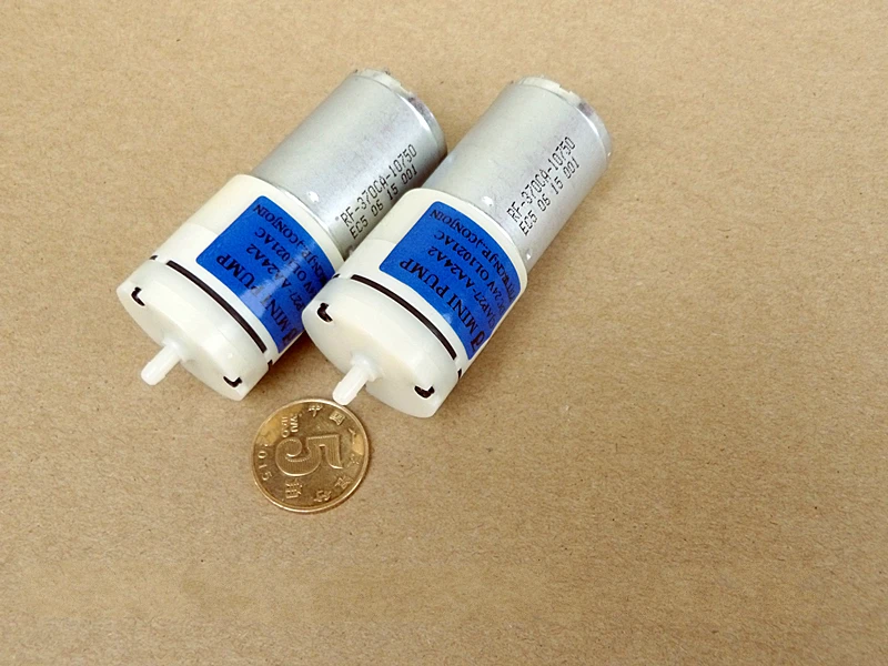 2 шт./лот DC12V-24V DC micro pump 370 воздушный насос кислородный медицинское оборудование (6 5)