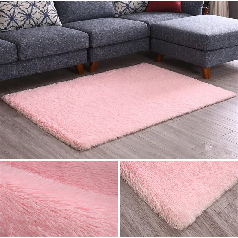 Лидер продаж утолщенный шелковый ковер с длинными волосами нескользящий одеяло