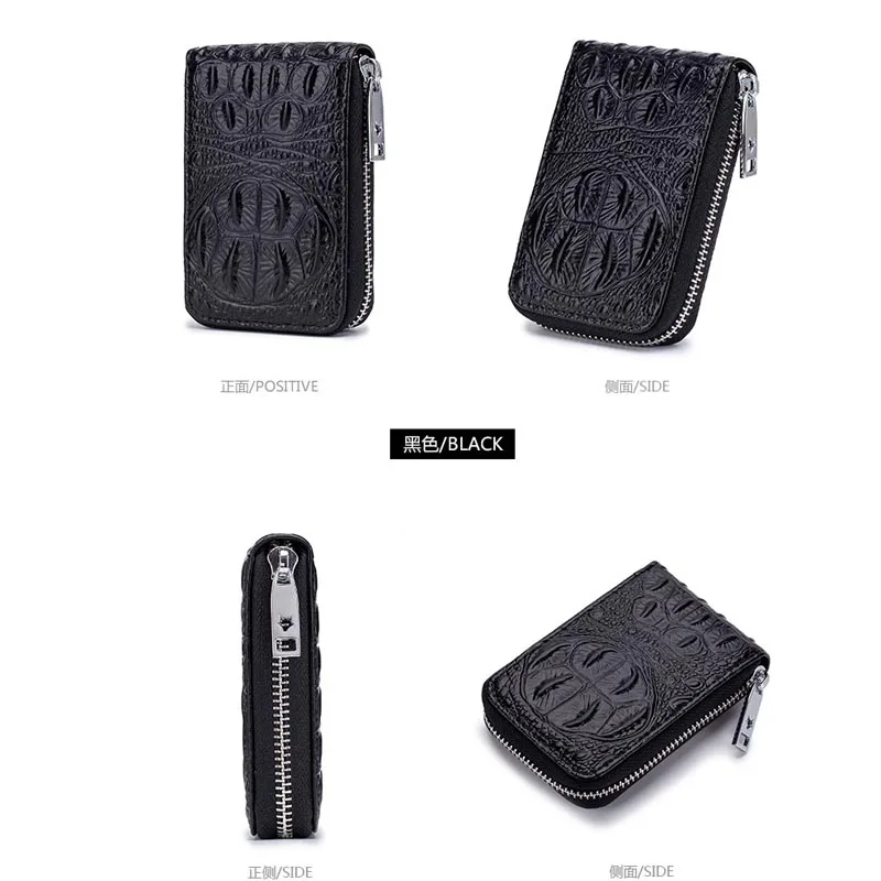 Кошелек из коровьей кожи с Rfid для мужчин и женщин деловой Тонкий кожаный