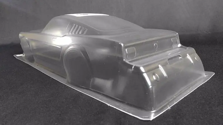 11/10 RC автомобиль ПВХ прозрачный корпус Корпуса 195 мм American FFord MMustang наклейки YOKOMO Tamiya