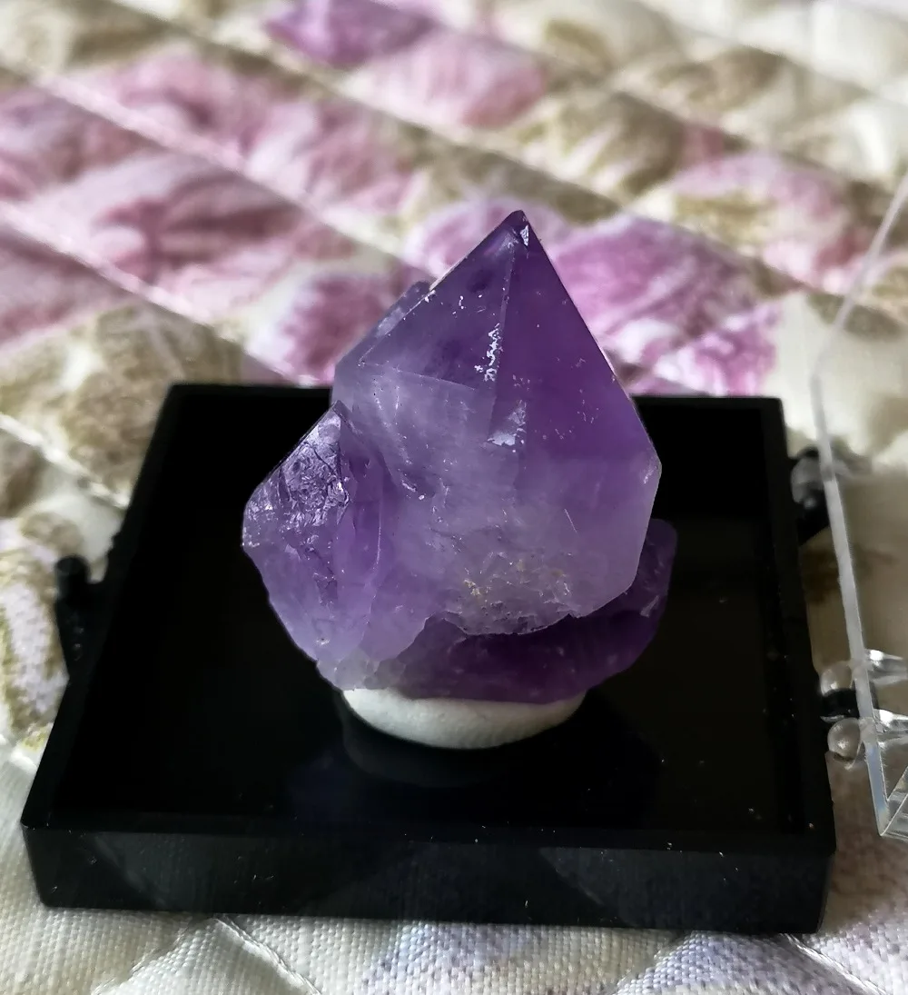 Природный пурпурный кристалл Аметист образец драгоценный камень класса