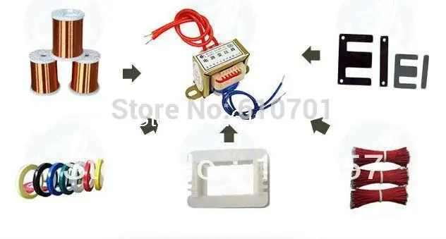 (1) EI 48*24 AC 6V 9V 12V 18V 24V Выходное напряжение 10W ферритовый сердечник вход 220V 50Hz