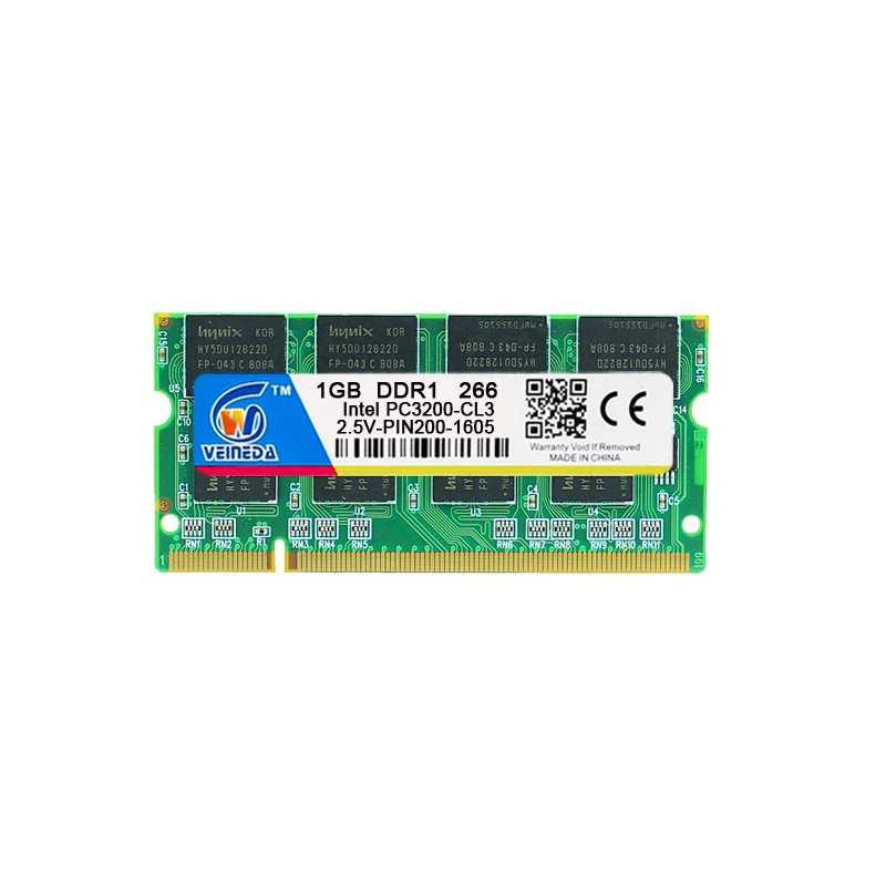 Марка DDR1 1 Гб 400 МГц PC3200 200Pin Sodimm память для ноутбука 1 г 200-pin So-Dimm Ram ddr1 память для ноутбука совместима с 266333