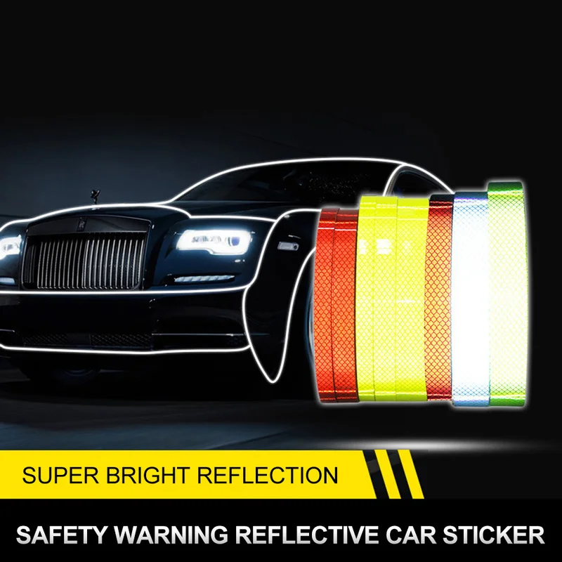 Светоотражающие предупреждающие наклейки на колесо бампера автомобиля 19 типов S