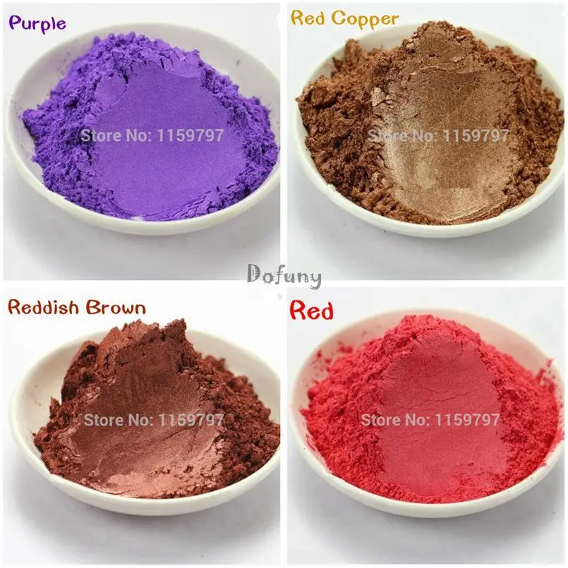 Светло голубой цветной перламутровый пигмент Слюда Порошок эффект порошок