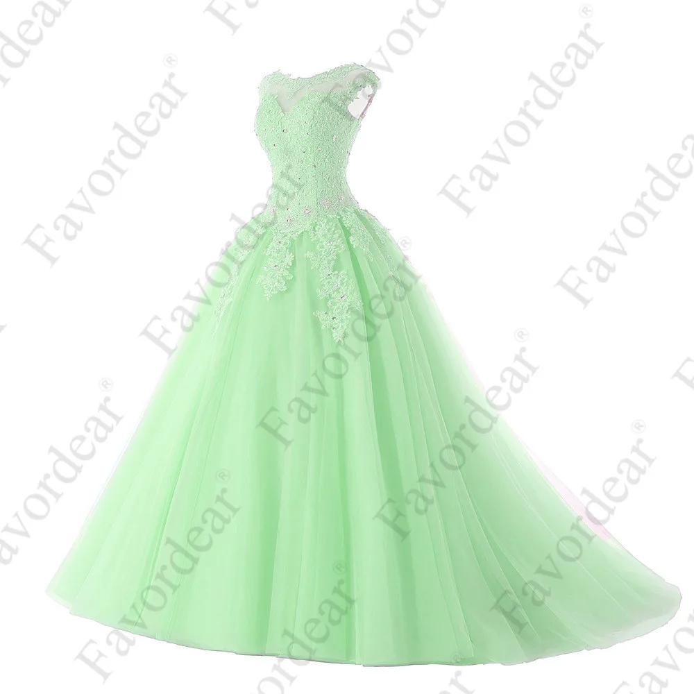 Favordear, новинка, пышное платье 15 лет, Vestidos De 15 Anos, красное, с коротким рукавом, розовое, лавандовое, бальные платья, вечерние платья - Color: BLF-15