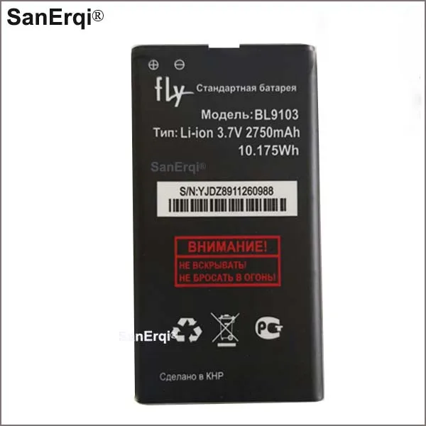 

Аккумулятор BL9103 3,7 в 2750 мАч для смартфона FLY bl9103