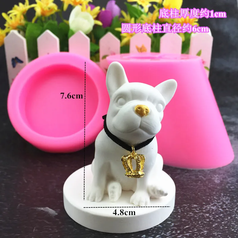 Силиконовая форма для собак украшения дома и автомобиля гипсовая сделай сам