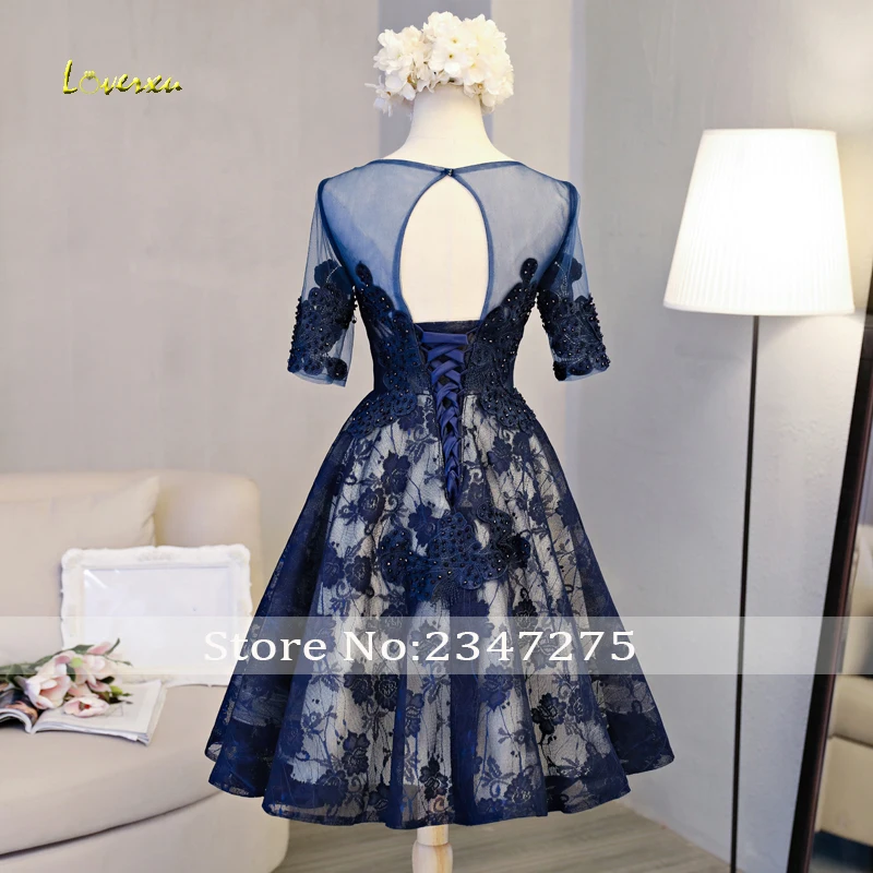 Loverxu Новое поступление из кружева с вырезом на шее до трапециевидные кружевные