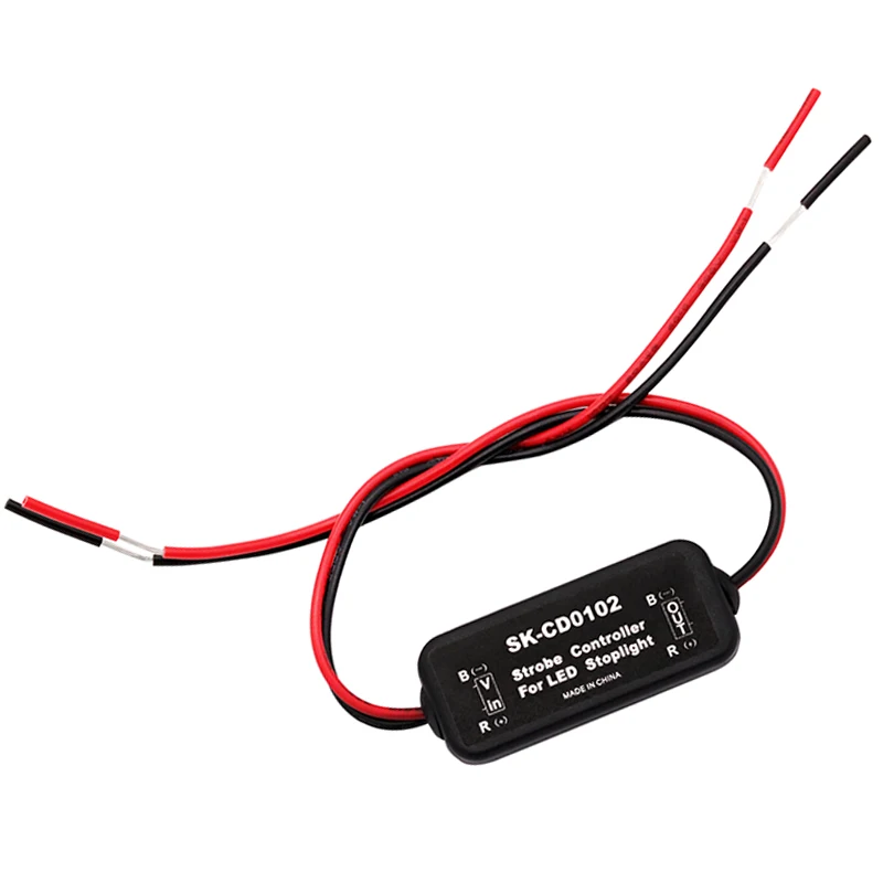 Новейшая вспышка стробоскоп контроллер GS-100A мигалка модуль для LED стоп-сигнала лампы 9-30 в