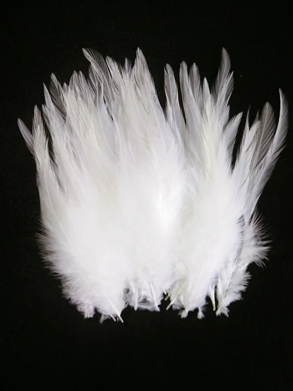 white Новинка! 100 шт 4-6 дюймов/10-15 см красивые резиновые красные натуральные перья фазана, Diy украшения ювелирных изделий - Цвет: white