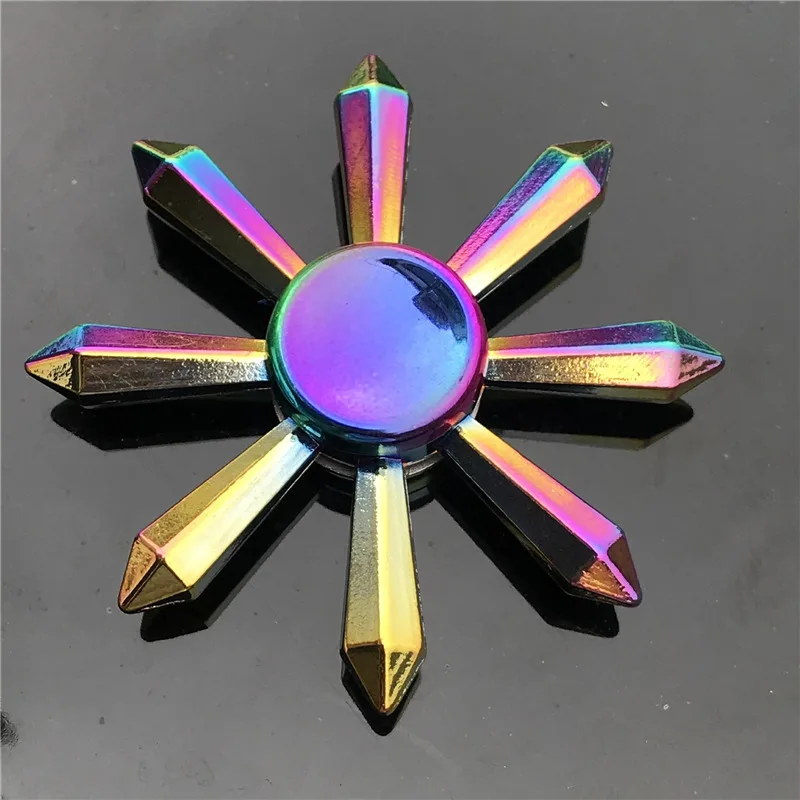 Ainbow медный фиджет Спиннер для пальцев ABS EDC ручной Спиннер Tri для детей аутизм СДВГ тревога стресс помощь фокус ручной Спиннер игрушки - Цвет: Белый