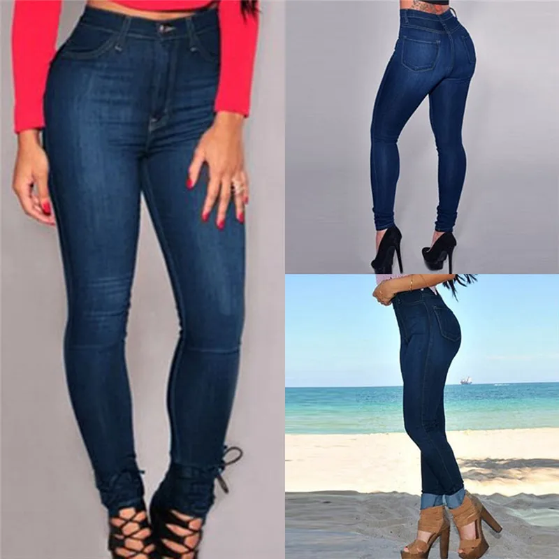 Women's Tight-legged Jeans Fashion Womens Slim Fit Denim Jean Slim Skinny Pants Stretch Leg Trousers For Women Female Pant ZD