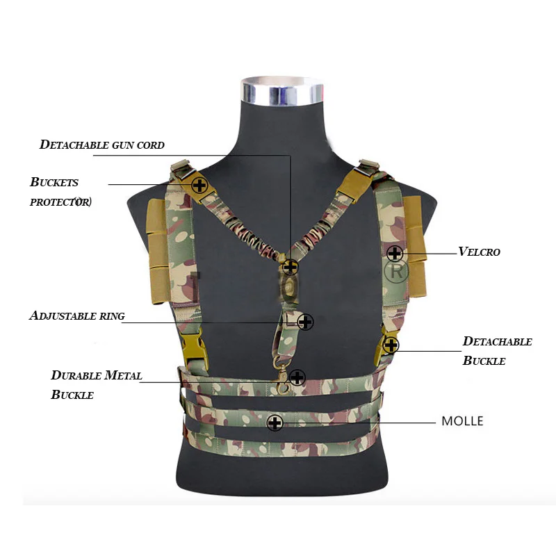 2019 Быстрый облегченный Жилет MOLLE MC облегченная модульная система крепления груди