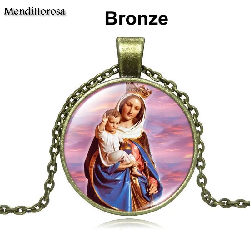 Ожерелье с подвеской Иисуса для девушек религиозная религия Mendittorosa лучший