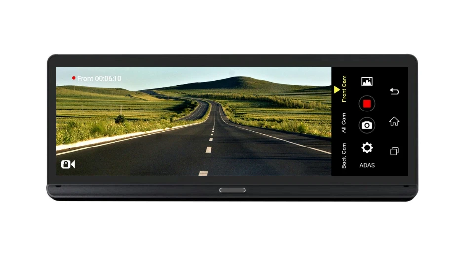 WHEXUNE Новинка 8 дюймов сенсорный ips Android 5,1 Full HD 1080P Автомобильный видеорегистратор с gps навигацией wifi Bluetooth ADAS Google play видеорегистратор