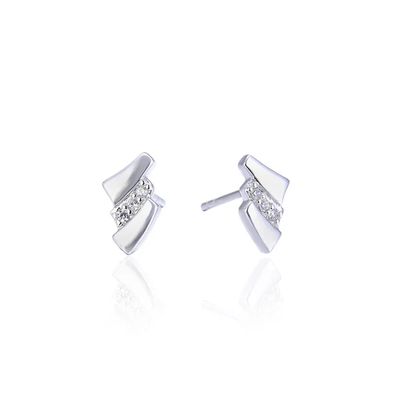 

YJAR001845 Retro Fashion Irregular Trend Earrings 925 Sterling Silver Accessories Women Ear Studs
