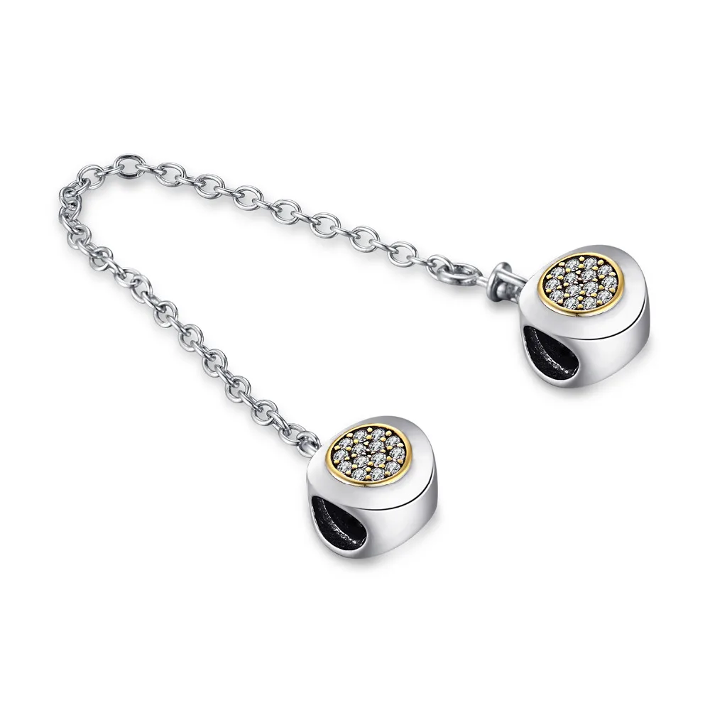 Jewelrypalace 925 пробы Серебряная сигнальная безопасная цепочка для матери и дочери