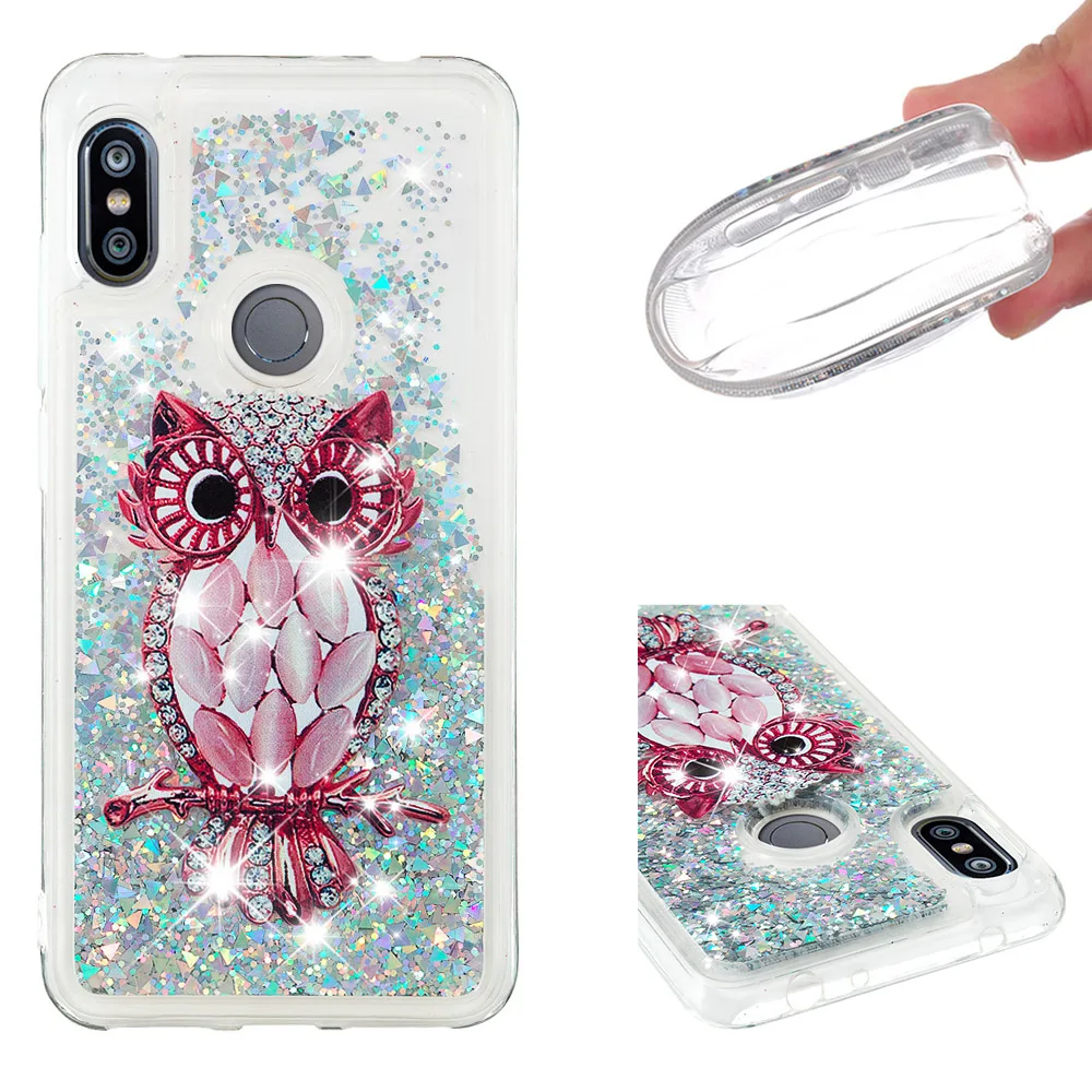 Шикарный чехол для Xiaomi Note 6 Redmi Pro Dynamic Liquid Quicksand TPU Xiomi Xaomi Red Mi 6Pro Funda|Чехлы-накладки| |