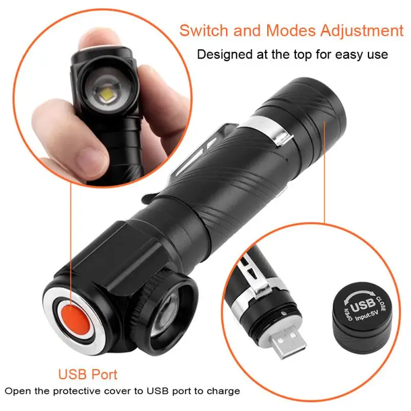 Светодиодный фонарь Lightingview со встроенным литиево ионным аккумулятором и