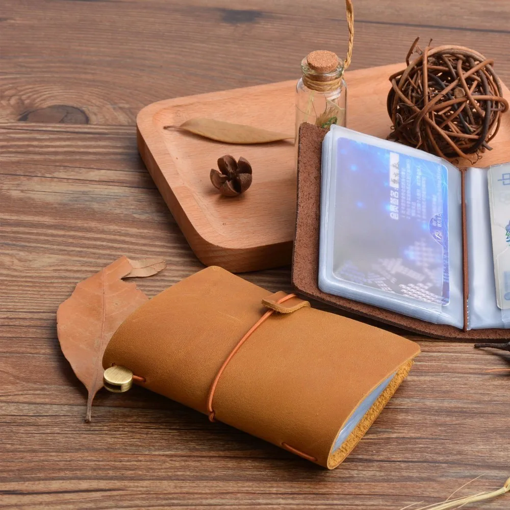 

100 pieces / lot 10.6x7.8cm Genuine Leather Business Name card holder Fashion Design Women Men Bank Credit ID Card Holder Wallet