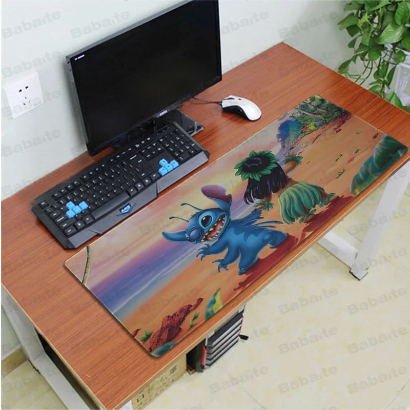 Babaite Смешные Лило Ститч офисные мыши геймер мягкий коврик для резиновый ПК