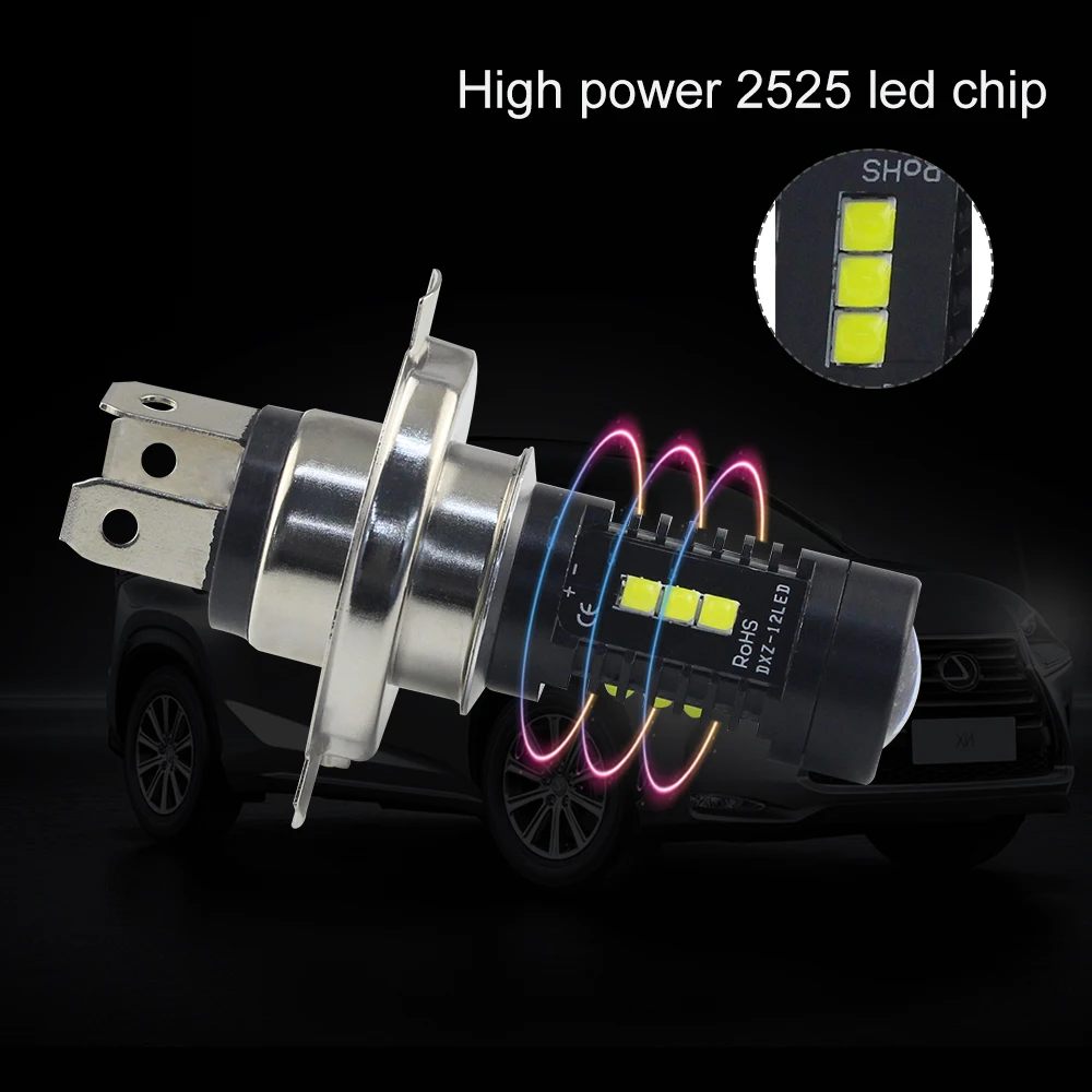 DXZ 1X Автомобильная противотуманная фара h4 led 12v светодиодные лампы H4 canbus 12 SMD