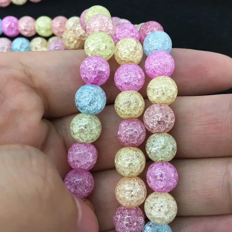 Хит продаж разноцветный турмалиновый круглые бусины из натурального камня с