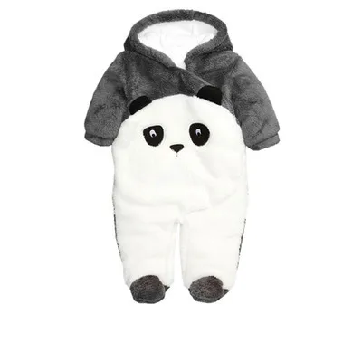 На весну и зиму толстые хлопковые ползунки для Верхняя Одежда маленьких девочек