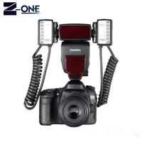 yongnuo yn24ex e ttl macro flash speedlite for canon eos 1dx 5d3 6d 7d 70d 80d cameras with 2pcs flash head 4pcs adapter rings