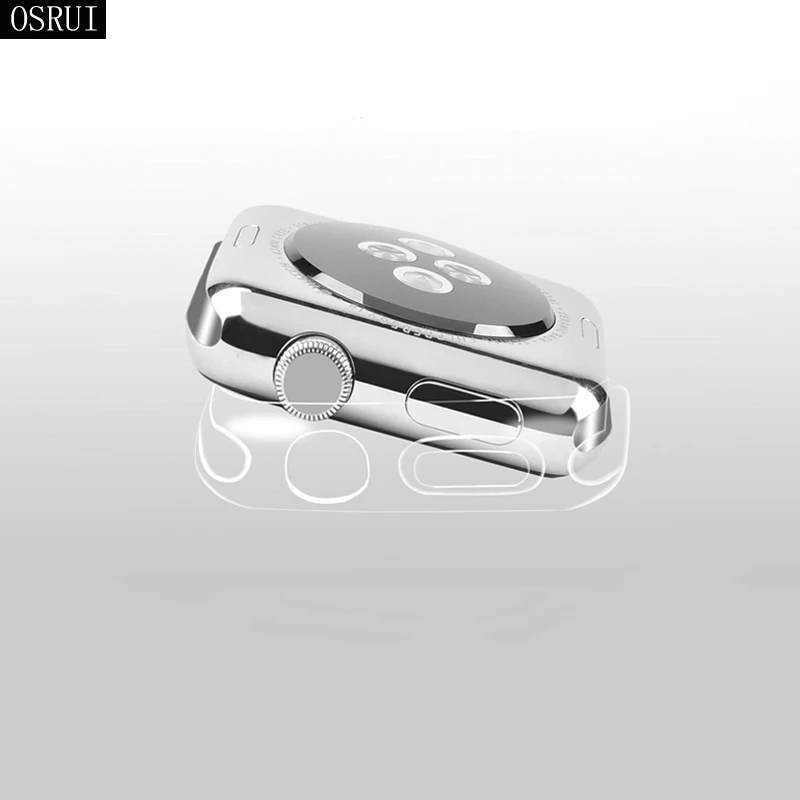 Чехол для часов Apple Watch band 44 мм 40 мм 42 мм 38 мм мягкий силиконовый защитный чехол Apple Watch 4 5 чехол Аксессуары iwatch 4/3/2