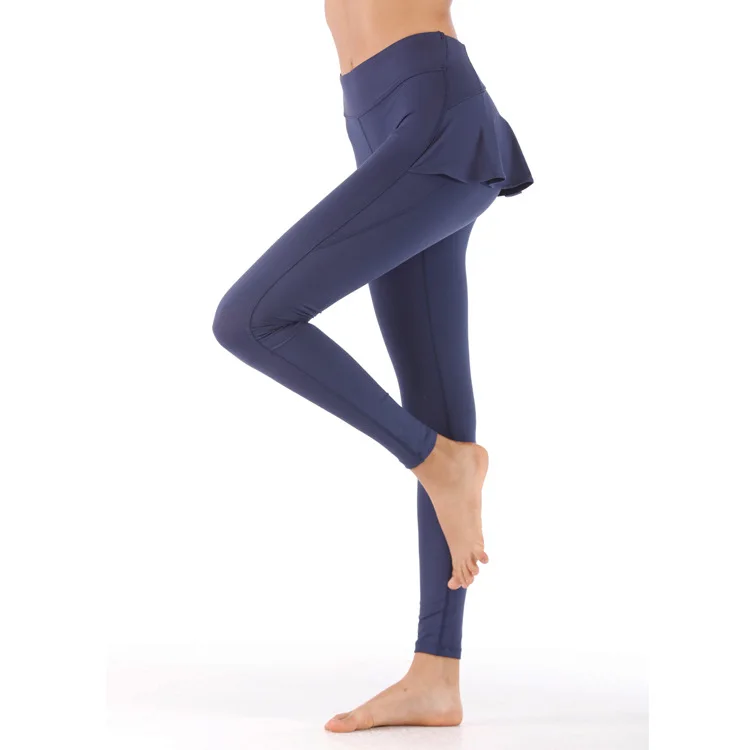 Осенне-зимние женские штаны из двух частей для йоги бега быстросохнущие брюки