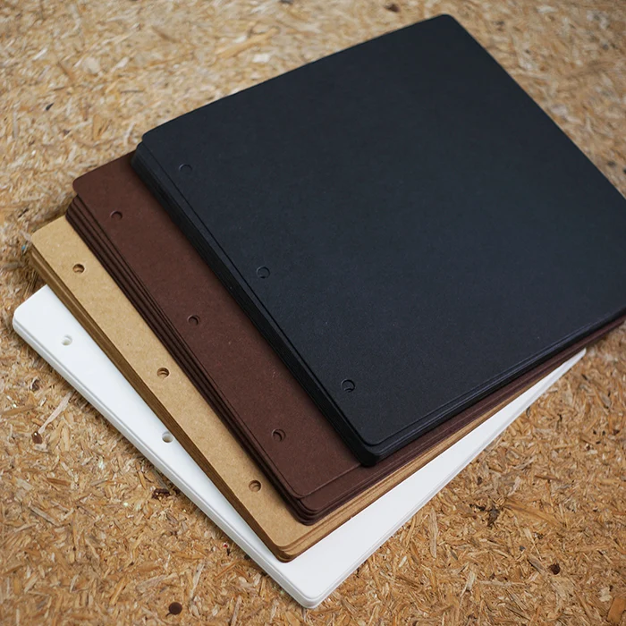 3 отверстия 26*25 см квадратная упаковочная черно белая крафт бумага кофейная паста