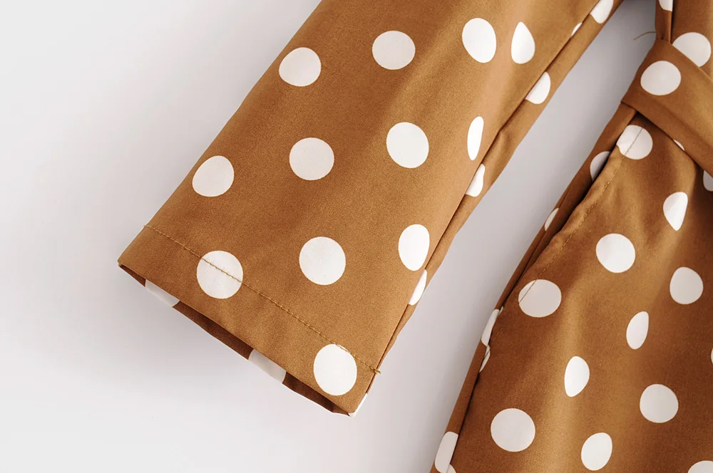 Комбинезон в горошек с перекрестным воротником стиле ретро комбинезон широкими