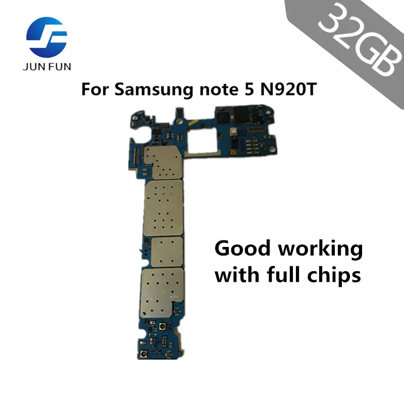 Материнская плата JUN FUN для Samsung Note 5 N920T 32 Гб разблокированная Европейская версия