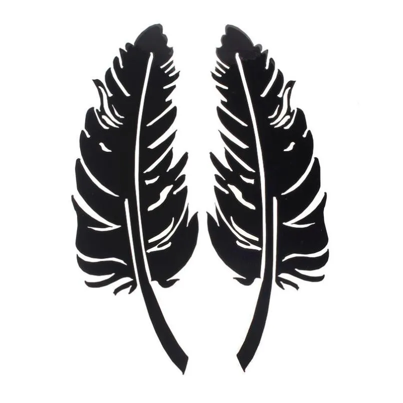 New Feather Design 3D Decoration Sticker For Car Side Mirror Rearview | Автомобили и мотоциклы