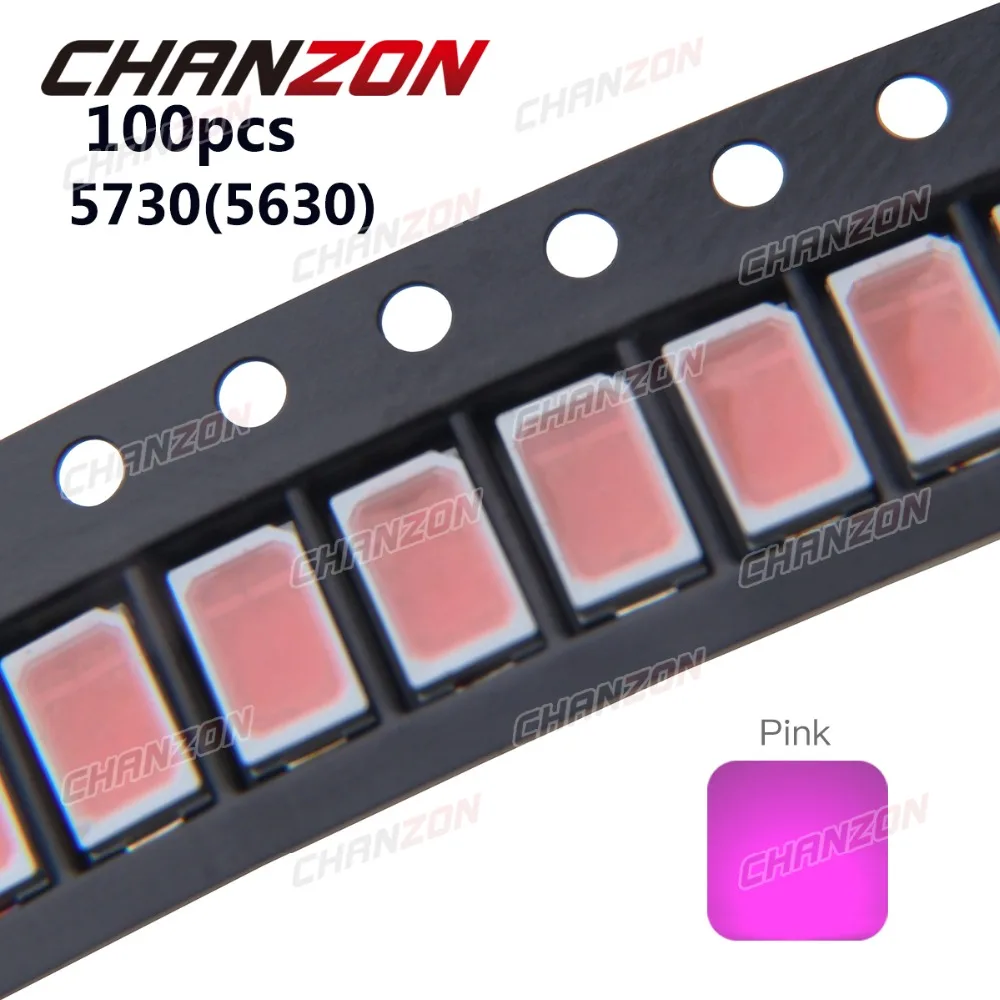 Светодиодный светильник SMD 5730 5630 Розовый с поверхностным монтажом светодиодный