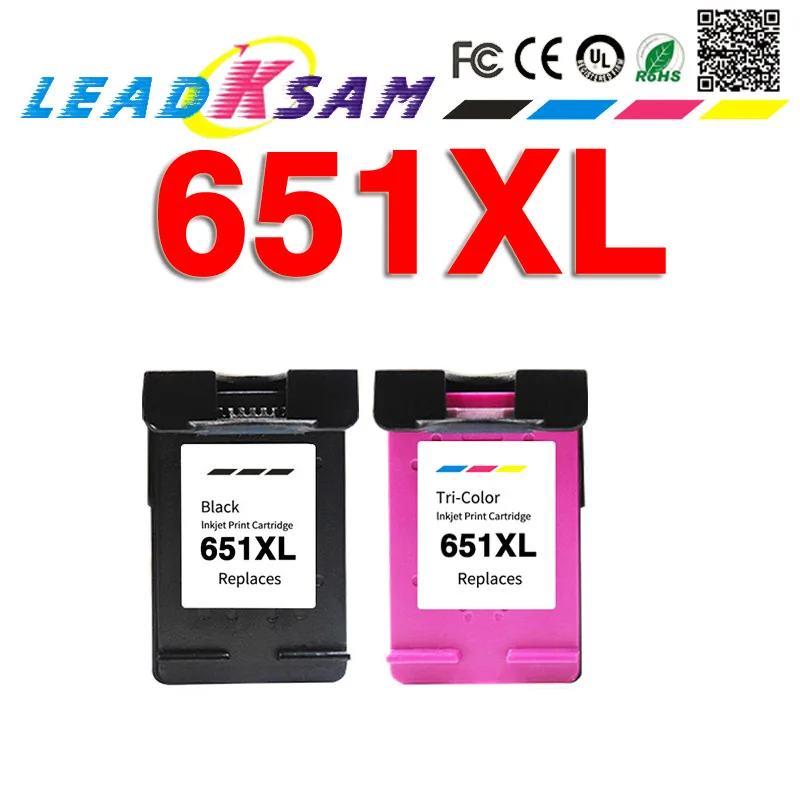 Картридж с чернилами 651XL совместимый принтером Deskjet 1115 2135 2136 2138 Advantage 5575 5645 officejet 202