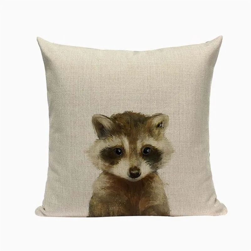 Высококачественная африканская подушка в виде животного льняная хлопковая