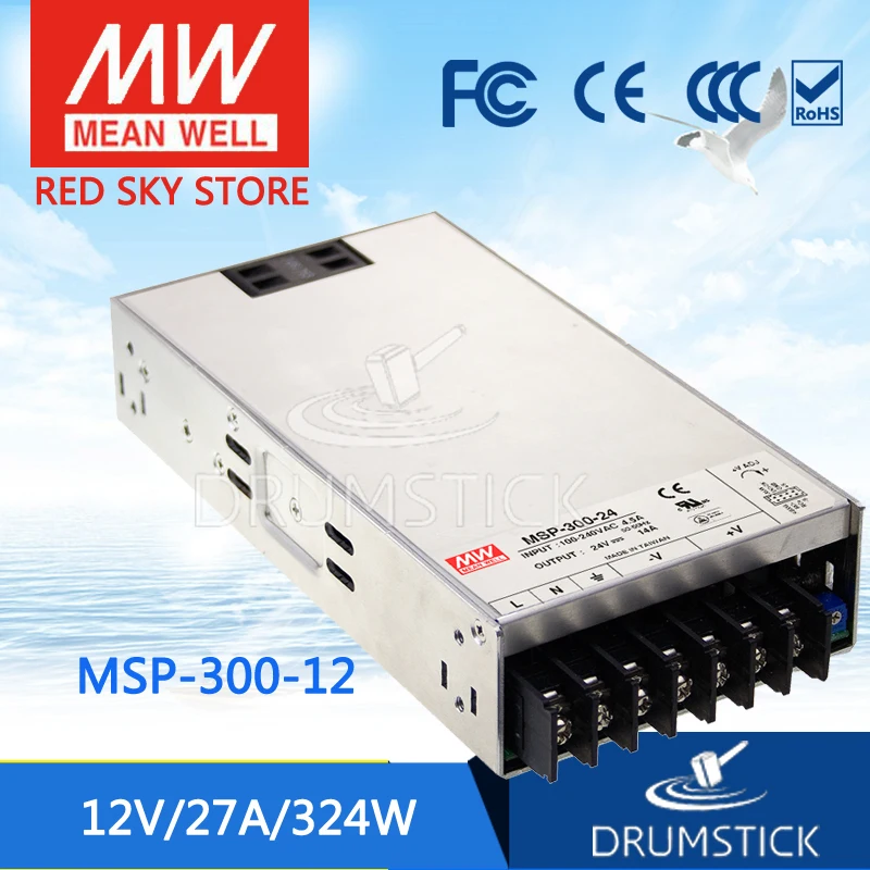 Meanwell MSP-300-12 12V 27A meanwell MSP-300 324W одиночный выход медицинский тип электрического