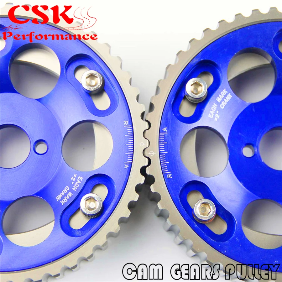 Комплект регулируемых шестеренок для Toyota Supra 1JZ 1JZGTE 2JZ 2JZGTE синий 2 шт.|pulley kit|cam