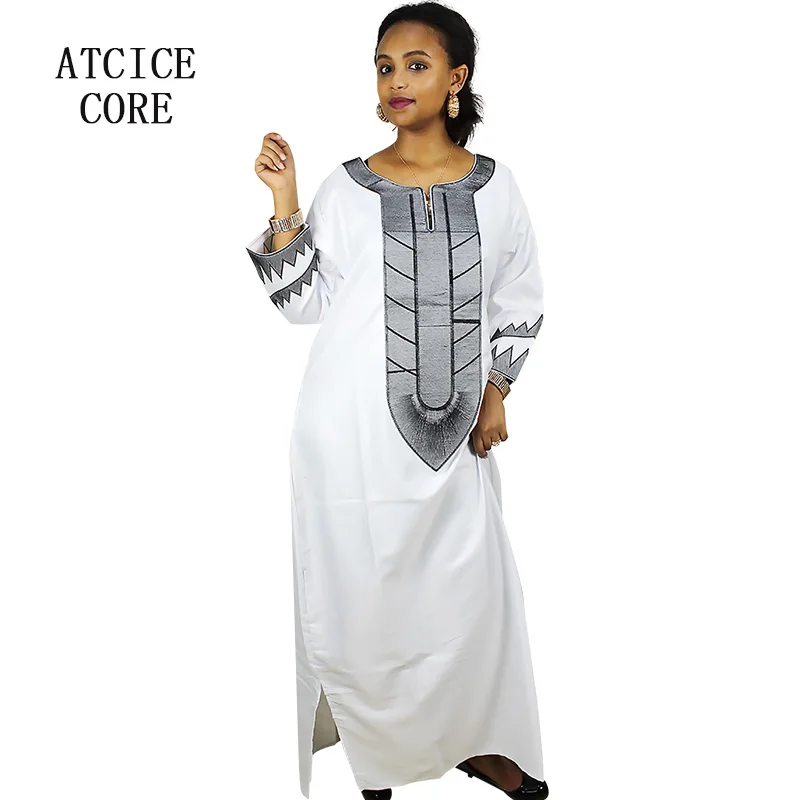 Платье с вышивкой длинное без шарфа A226 #|dress splits|dresses women over 40dress products |