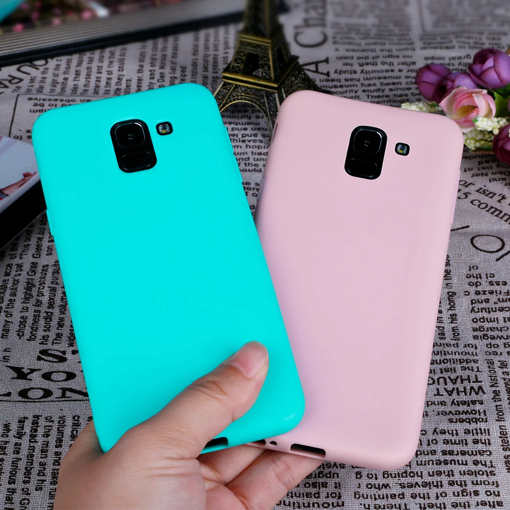 Силиконовый чехол для телефона samsung Galaxy J6 2018 ЕС термополиуретановая накладка на