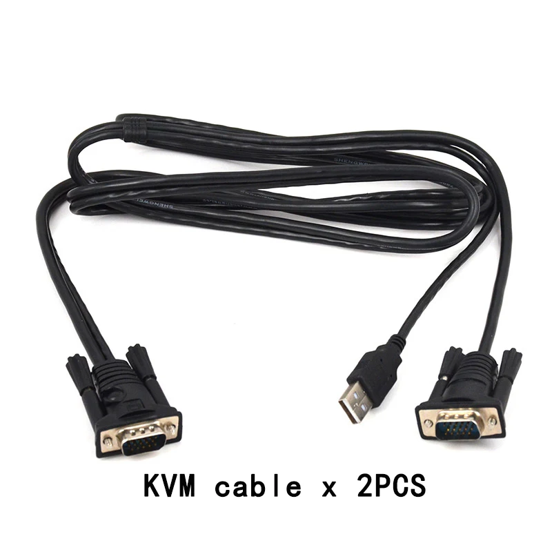 Usb vga kvm switch 2 порта VGA переключатель SVGA адаптер для подключения клавиатуры и мыши